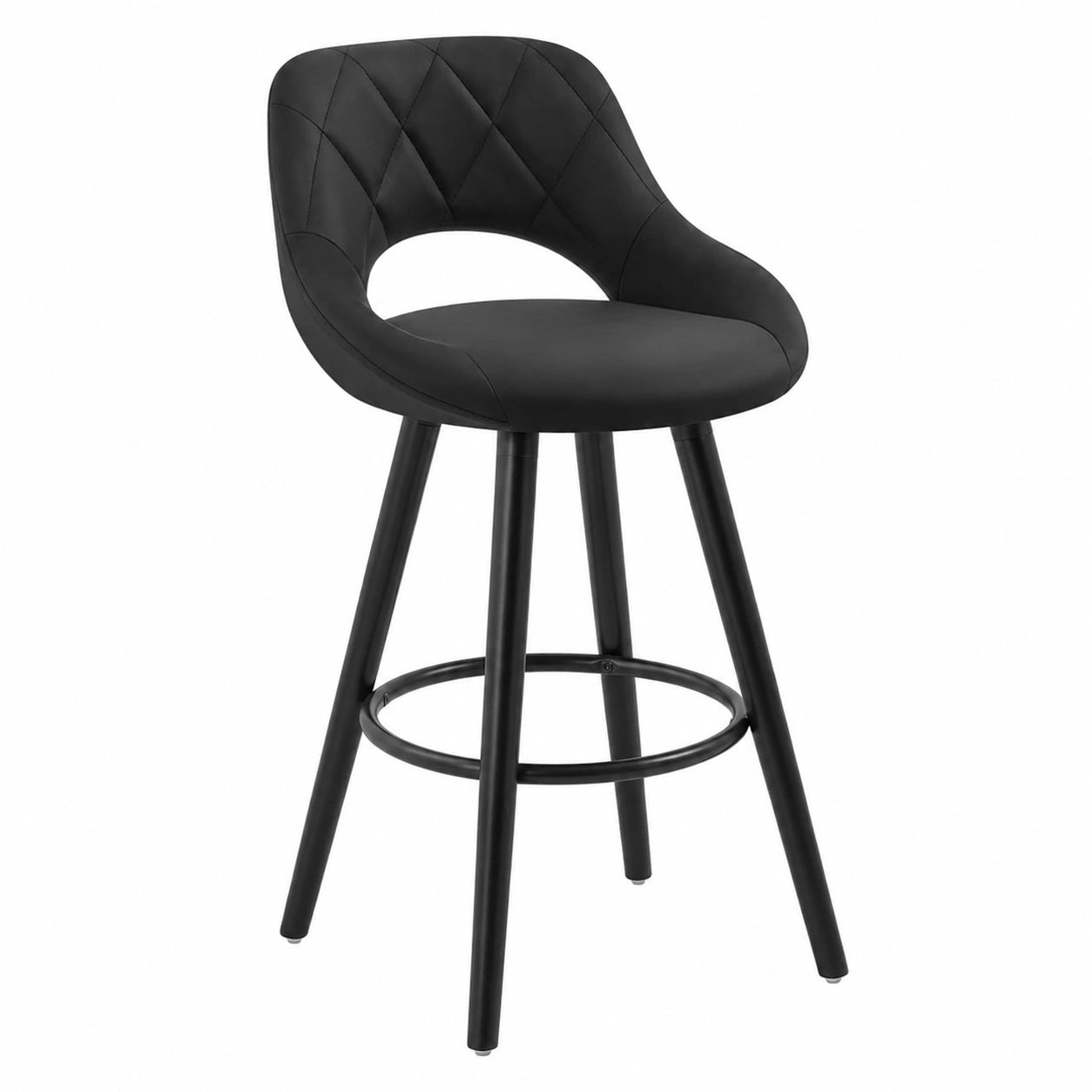 Chaise, en tissu, coloris anthracite, pour la salle à manger ou la cuisine