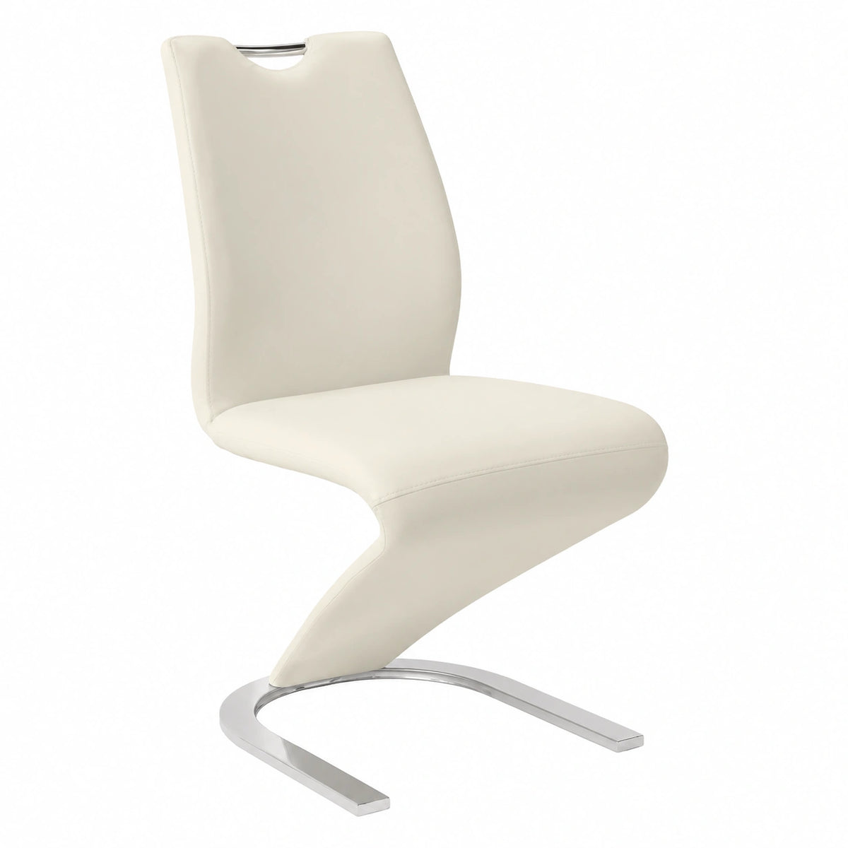 Chaise, en cuir, 2 pièces, pour la salle à manger ou la cuisine