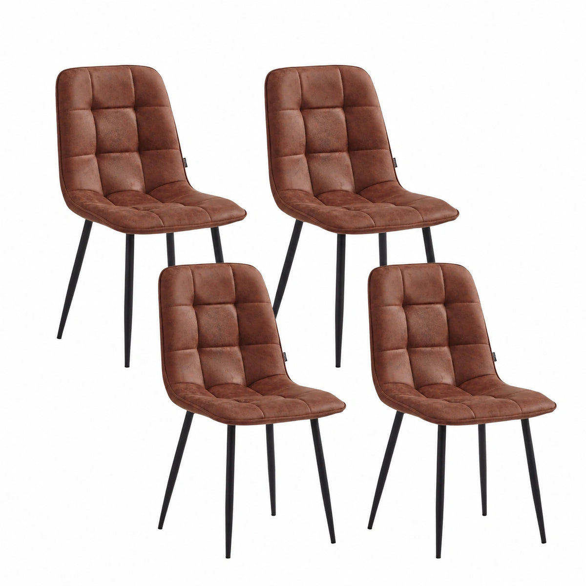 Chaise, en métal, coloris marron, pour la salle à manger ou la cuisine