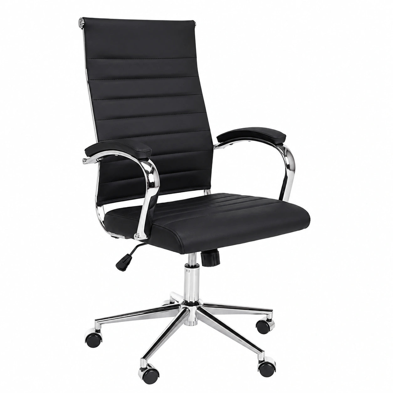 Bureau, en cuir, pivotant, coloris noir, pour l’espace de travail
